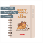 Schülerkalender 2026/2027 „Capy“ | A6, Kunststoff Schülerkalender 2026/2027 „Capy“ | A6, Kunststoff