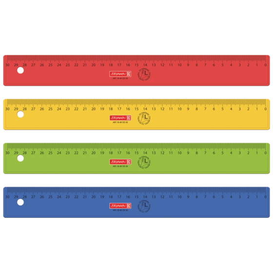 Lineal Linkshänder | 30 cm, sortiert