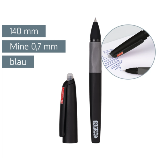 Gelschreiber „REMOVE“ Colour Code radierbar | breit, 0,7 mm, onyx