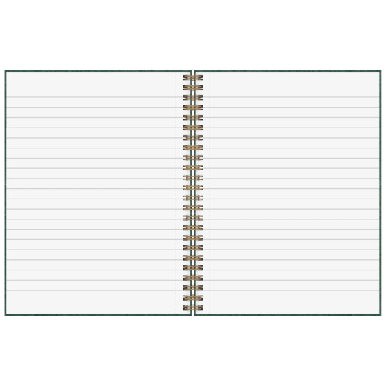 Notizbuch Premium Wire | A5, liniert, forest green