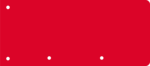 Trennstreifen Colour Code  10,5 x 24 cm red