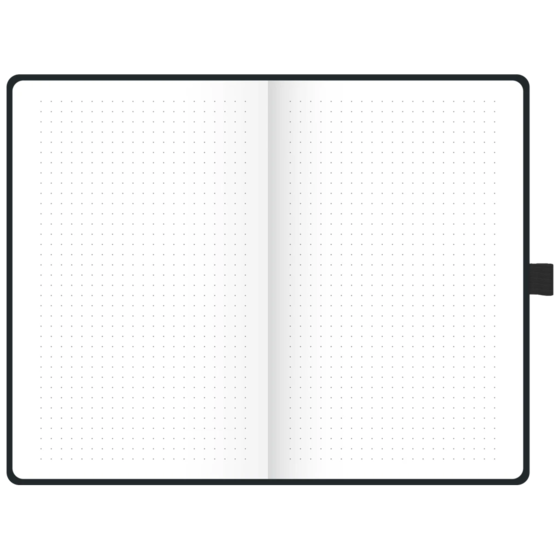 Notizbuch Premium Kompagnon „Nature“ | A5, punktiert, Gummizugverschluss, braun