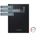 Lehrerkalender 2026/2027 Termin- & Unterrichtsplaner | A4, Kunststoff, schwarz