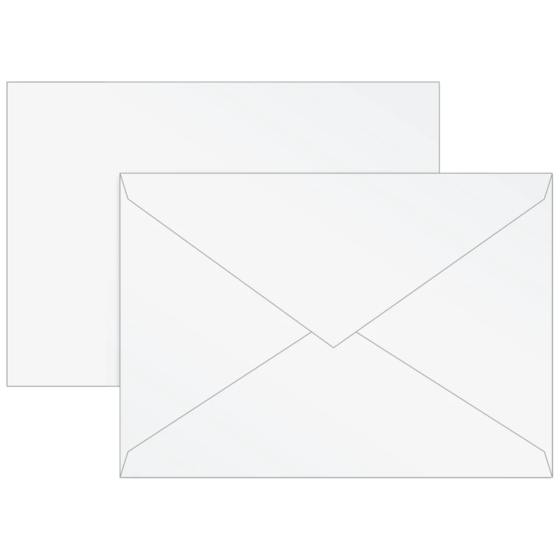 Briefumschläge Universalpapier | B6, 80 g/m², perlweiß, 10 Stück