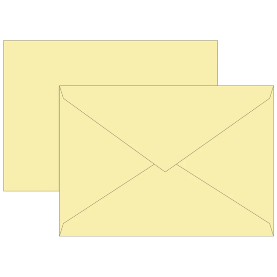 Briefumschläge Universalpapier | B6, 80 g/m², hellgelb