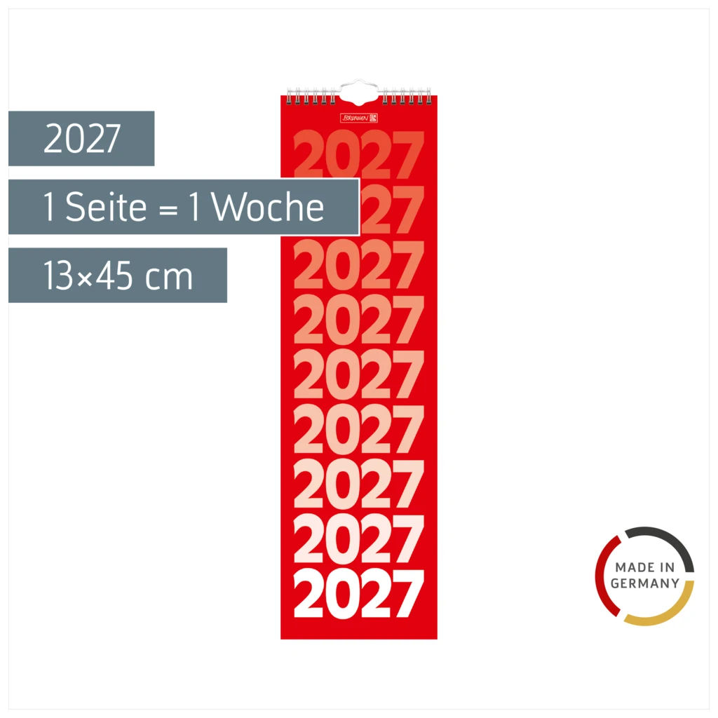 Streifenkalender 2027 | 13×45 cm