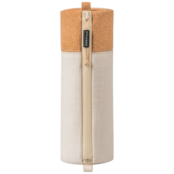 Schlampermäppchen s'maepp M „Linen“ | creme/braun