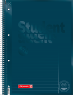 Collegeblock Premium Student Colour Code A4 liniert, mit Rand, Lin. 25 Deckblatt: denim
