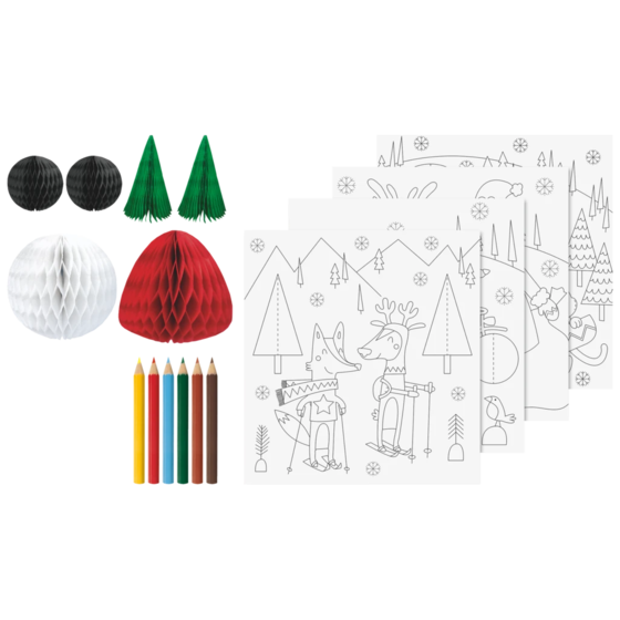 3D-Mal-Set „Lustige Freunde“ | 195×210 mm