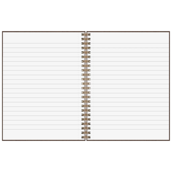Notizbuch Premium Wire | A5, liniert, chocolate