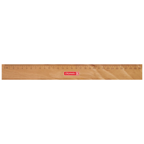 Holzlineal | 30 cm, braun