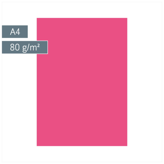 Multifunktionspapier Universalpapier | A4, 80 g/m², fuchsia, 50 Blatt