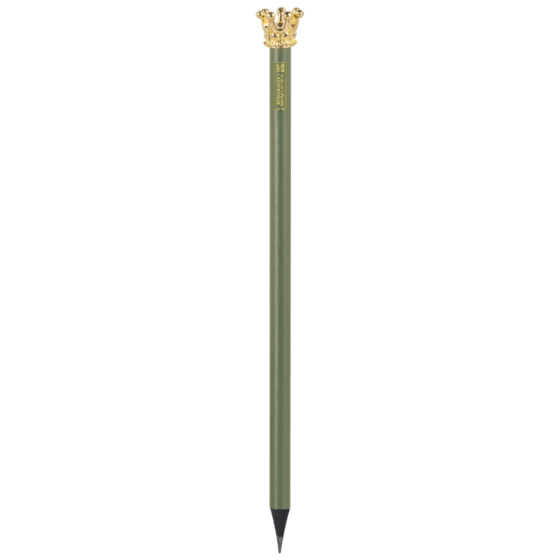 Bleistift „Krone“ Colour Code | HB, rund, olive