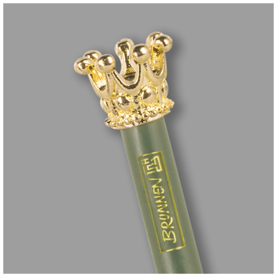 Bleistift „Krone“ Colour Code | HB, rund, olive