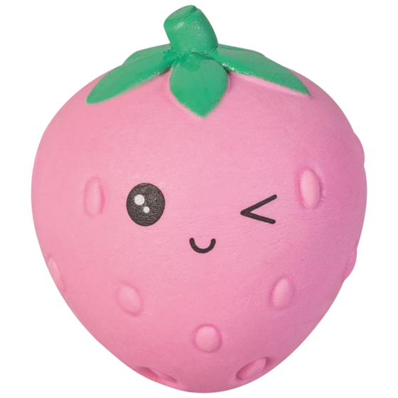 Radiergummi „Erdbeere“ Fruity Love 3D | rosa/grün