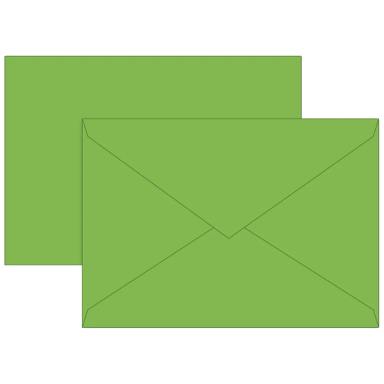 Briefumschläge Universalpapier | B6, 80 g/m², hellgrün, 10 Stück