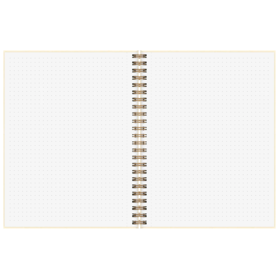 Notizbuch Premium Wire | A5, punktiert, sand
