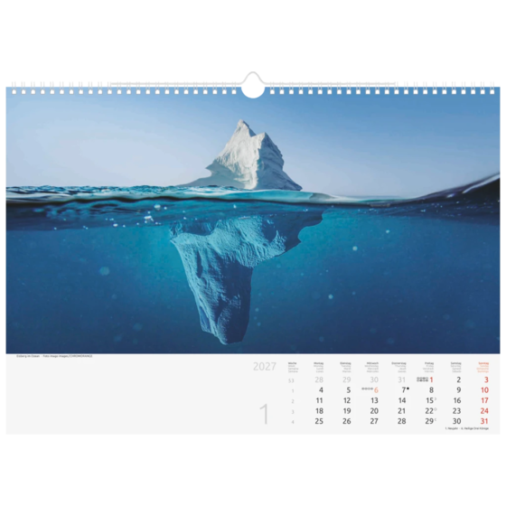 Bildkalender 2027 „Faszination Erde“ | 44×31 cm