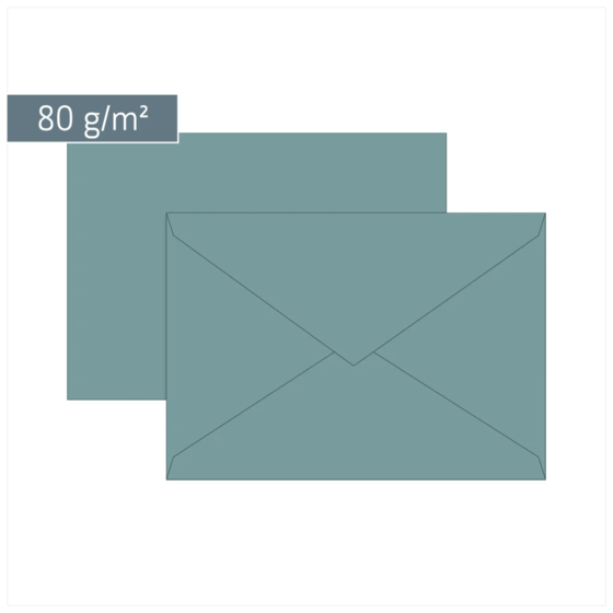 Briefumschläge Universalpapier | B6, 80 g/m², petrol