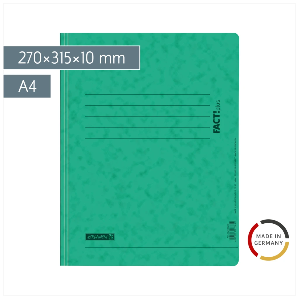 Schnellhefter FACT!plus | A4, Füllhöhe: 10 mm, grün