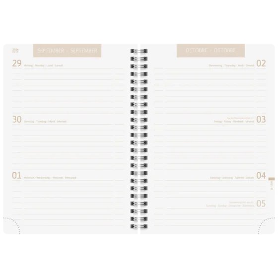 Schülerkalender 2026/2027 „Meadow“ | A5, Leder