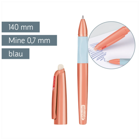 Gelschreiber „REMOVE“ radierbar | breit, 0,7 mm, coral