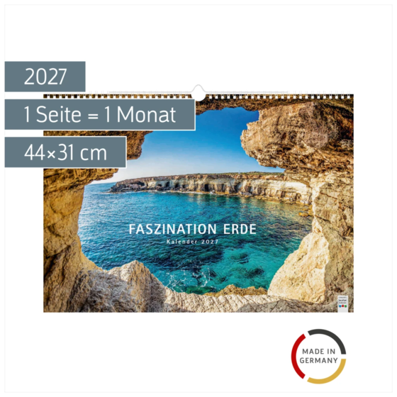 Bildkalender 2027 „Faszination Erde“ | 44×31 cm