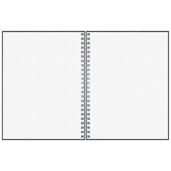 Notizbuch Premium Wire | A5, punktiert, schwarz