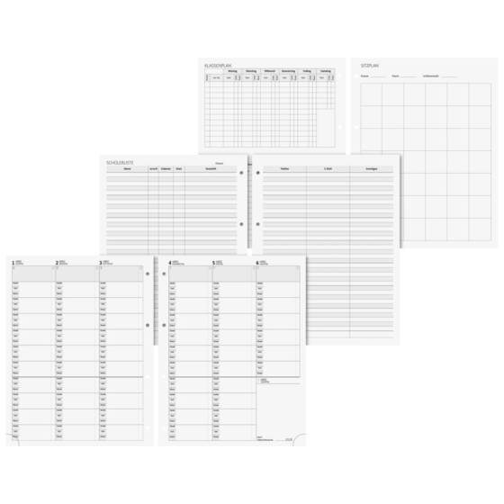 Lehrerkalender 2027/2028 Ringbuch | A4+, Kunststoff, schwarz