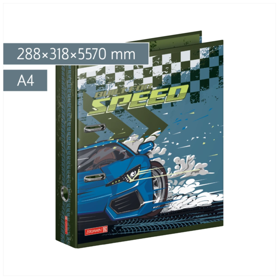 Ordner Fast Wheels | A4, 70 mm, Hebelmechanik, blau/mehrfarbig