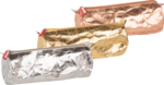 Schlampermäppchen Metallic 22 x 8 cm roségold, goldfarben, silberfarben
