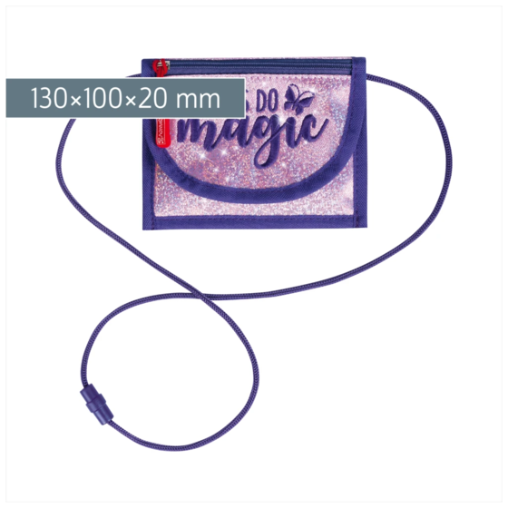 Brustbeutel Magic Butterfly | rosarot/lila