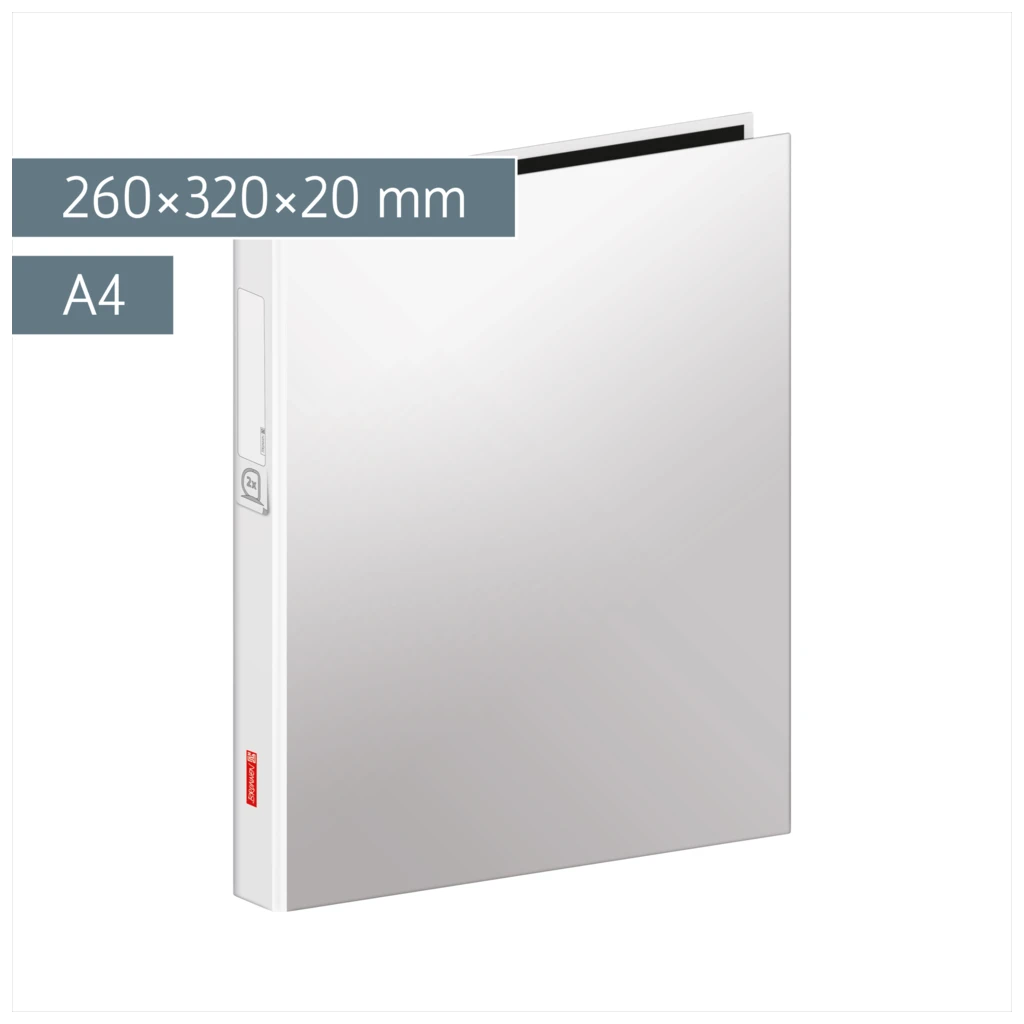 Ringbuch | A4, 2 Ringe, Füllhöhe: 20 mm, weiß