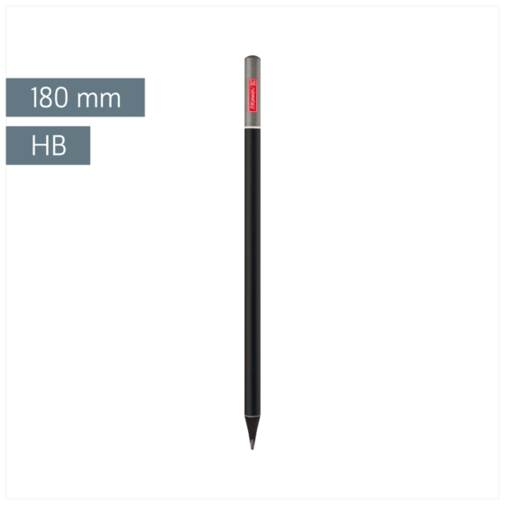 Bleistift Colour Code | HB, ergonomische 3-Kant-Form, onyx