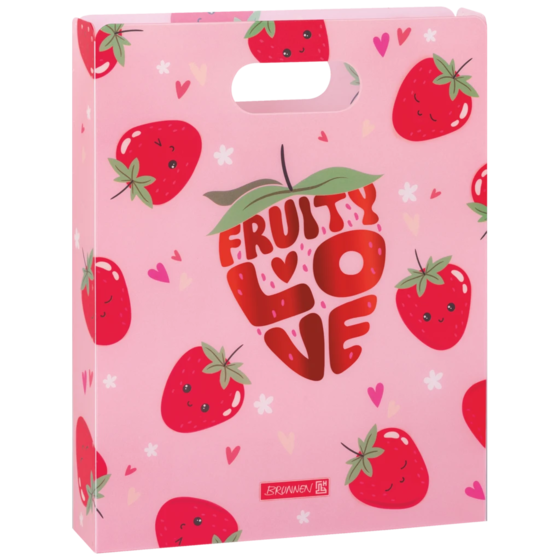 Heftbox Fruity Love | A4, Füllhöhe: 50 mm, rosa/rot
