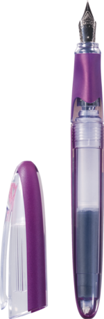 Füller Colour Code Länge: 13 cm purple, kombiniert mit klar, transparent