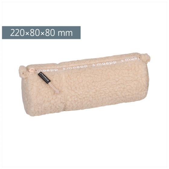 Schlampermäppchen s'maepp M „Plüsch“ | beige