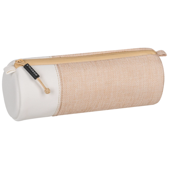 Schlampermäppchen s'maepp M „Jute“ | weiß/hellbraun