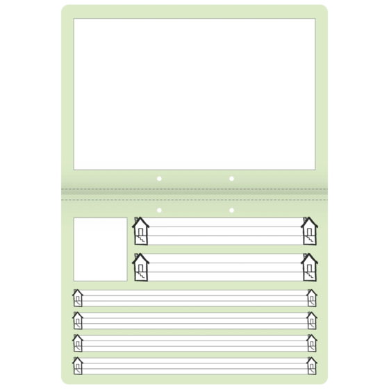 Schreiblernheft | A4 quer, Lineatur SL, 16 Blatt