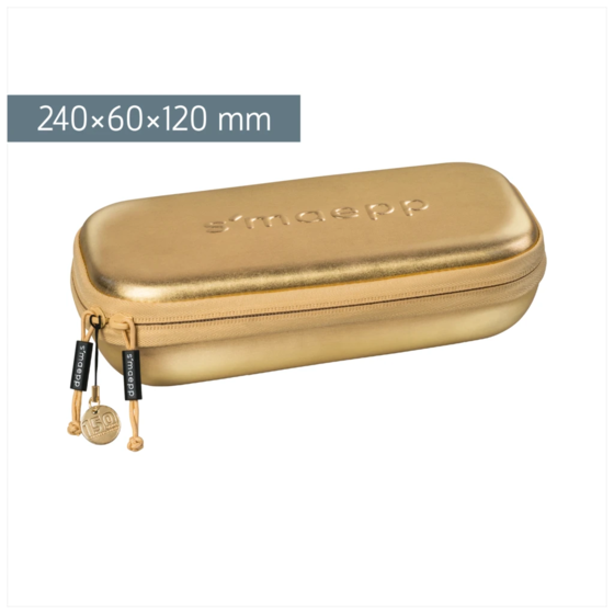 Schlampermäppchen s'maepp XL Hardcase „Gold“ | 1 Klappe(n), gold