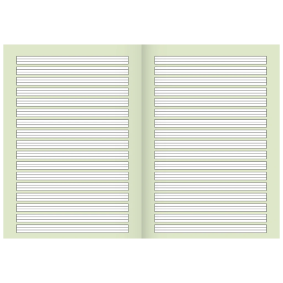 Schulheft | A4, Lineatur 2, 32 Blatt, mehrfarbig