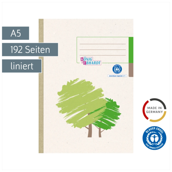 Geschäftsbuch | A5, 192 Seiten, liniert, Karton