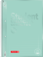 Collegeblock Premium Student Colour Code A4 liniert, mit Randlinie innen und außen, Lin. 27 Deckblatt: mint