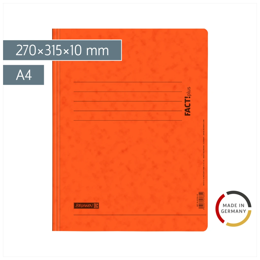 Schnellhefter FACT!plus | A4, Füllhöhe: 10 mm, orange