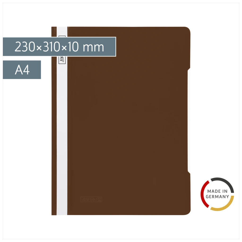 Schnellhefter | A4, Füllhöhe: 10 mm, braun