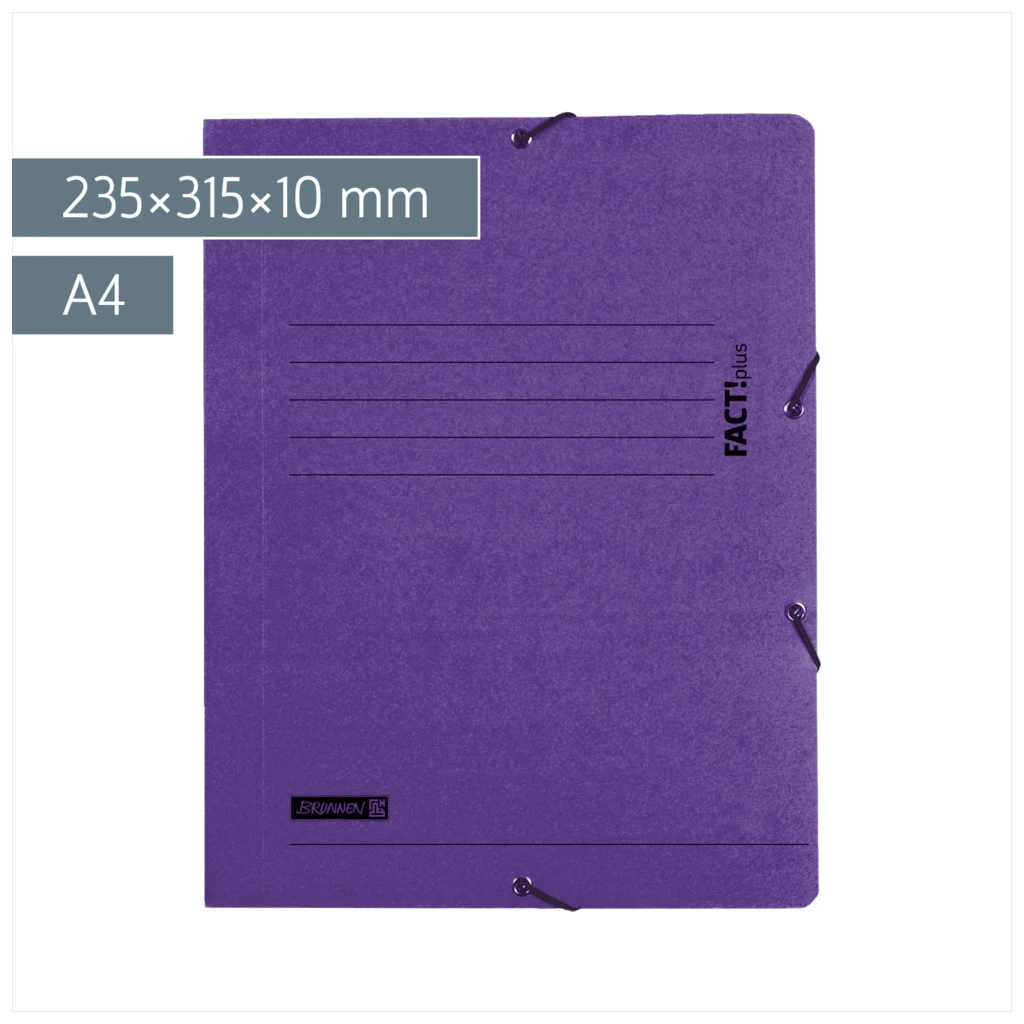 Sammelmappe FACT!plus | A4, Füllhöhe: 10 mm, violett