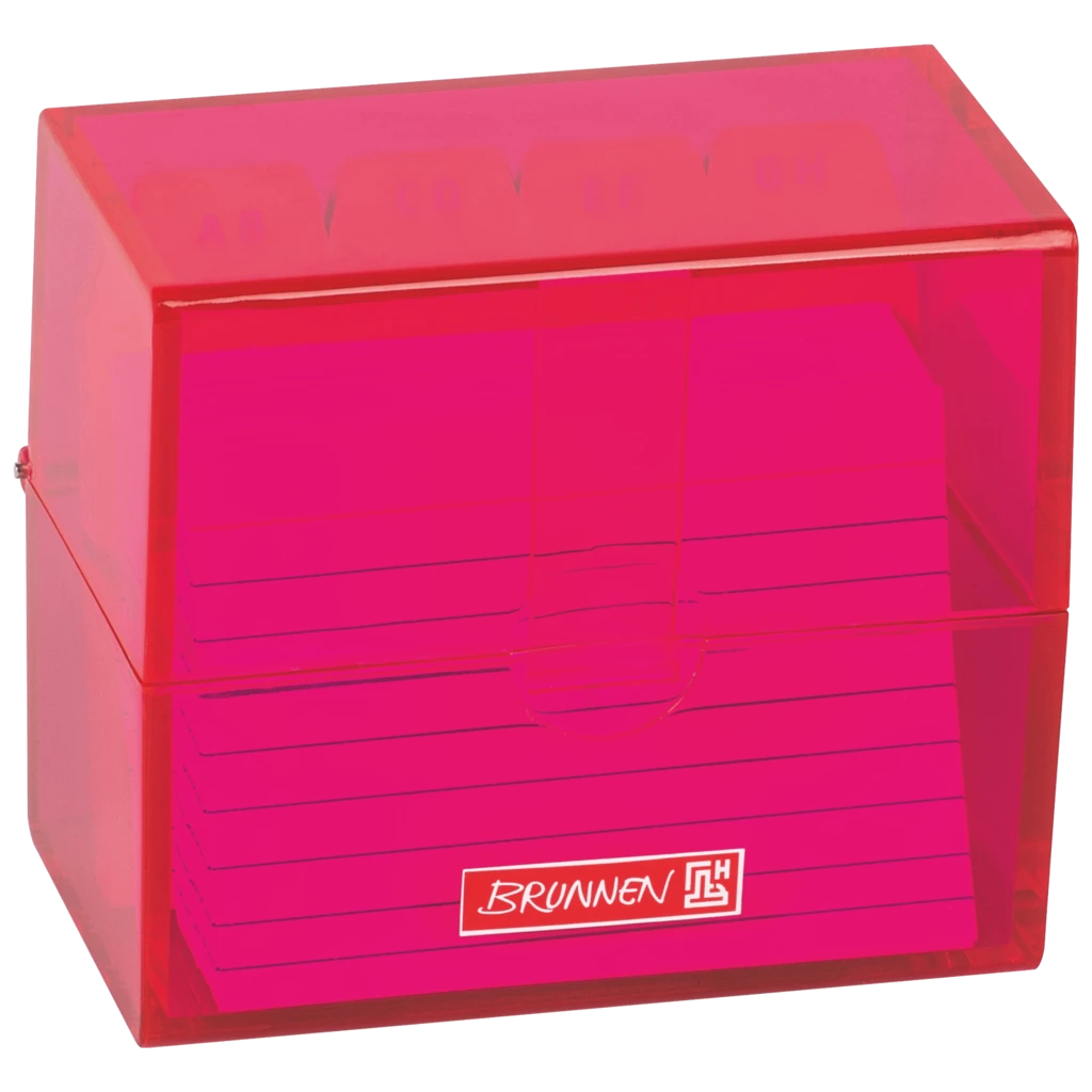 Karteikasten Colour Code gefüllt | 85×75×48 mm, A8, pink