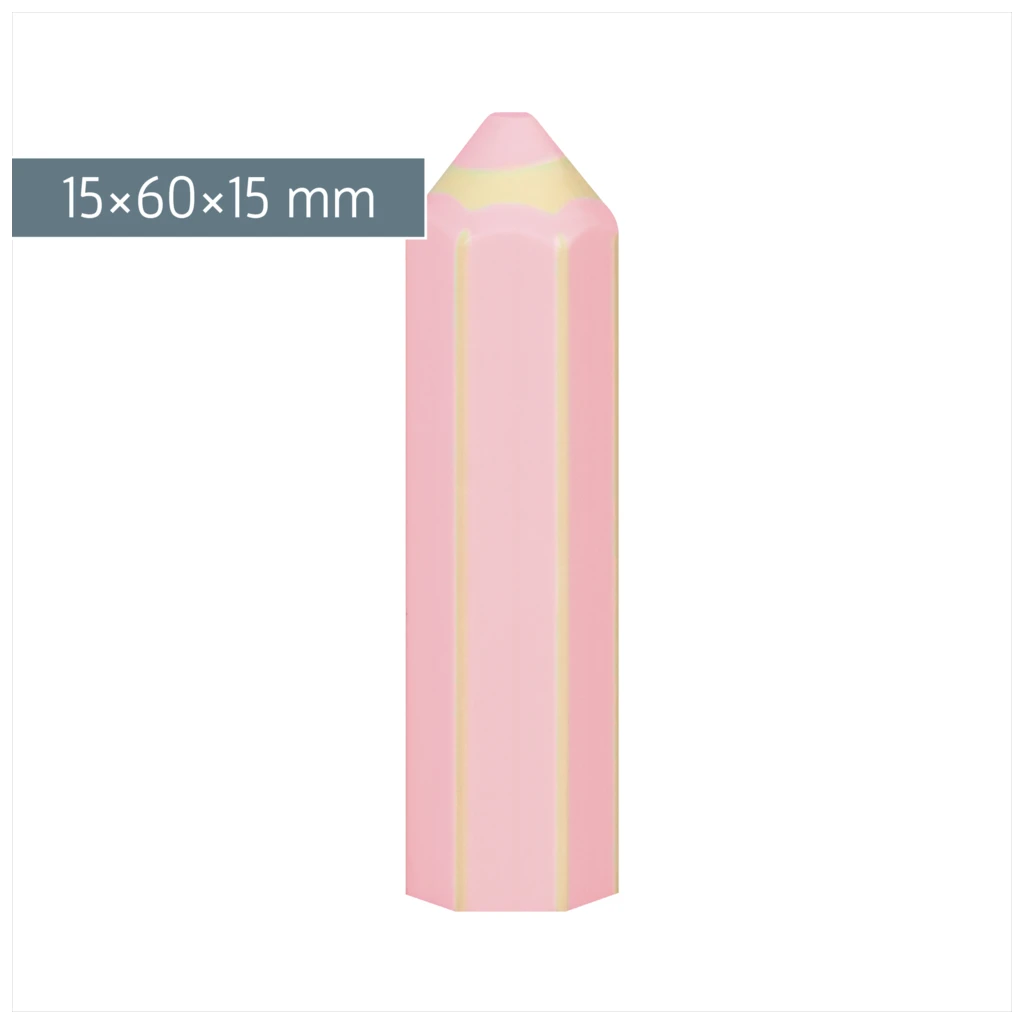 Radiergummi „Stift“ Colour Code 3D | rose