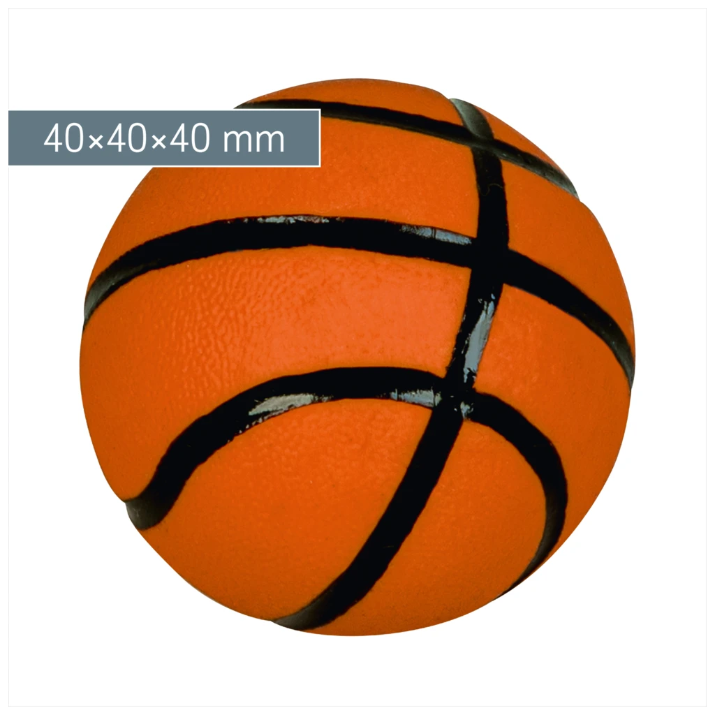 Radiergummi „Basketball“ Sporty Animals 3D | orange/schwarz