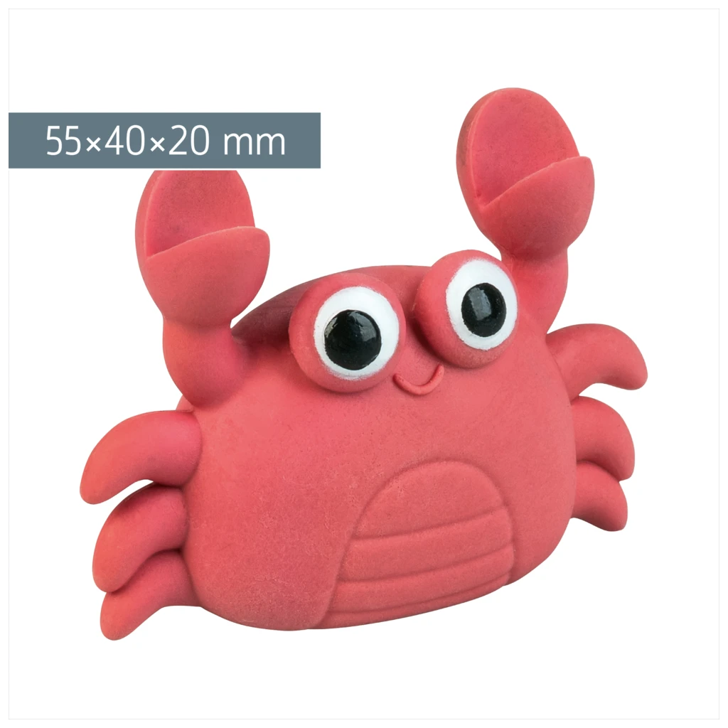 Radiergummi „Krabbe“ Sunny Ocean 3D | rot